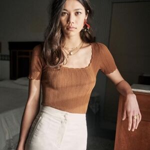 Sezane Anil Jumper in café